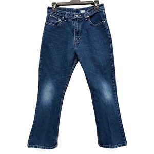 Vtg Jordache Women's Blue Denim Bootcut Jeans Size 14 Authentic Basic Denim